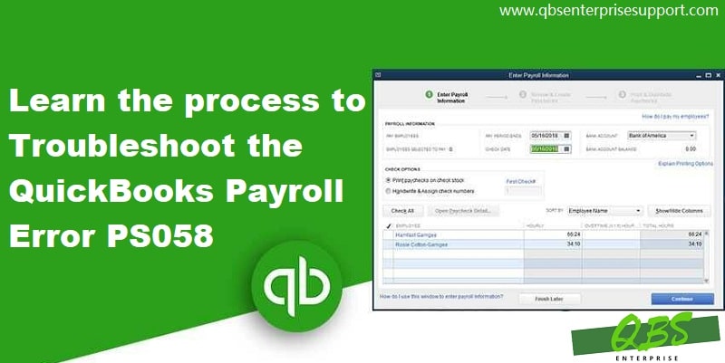 Solve QuickBooks Error PS058 (Download or Installation Failed)