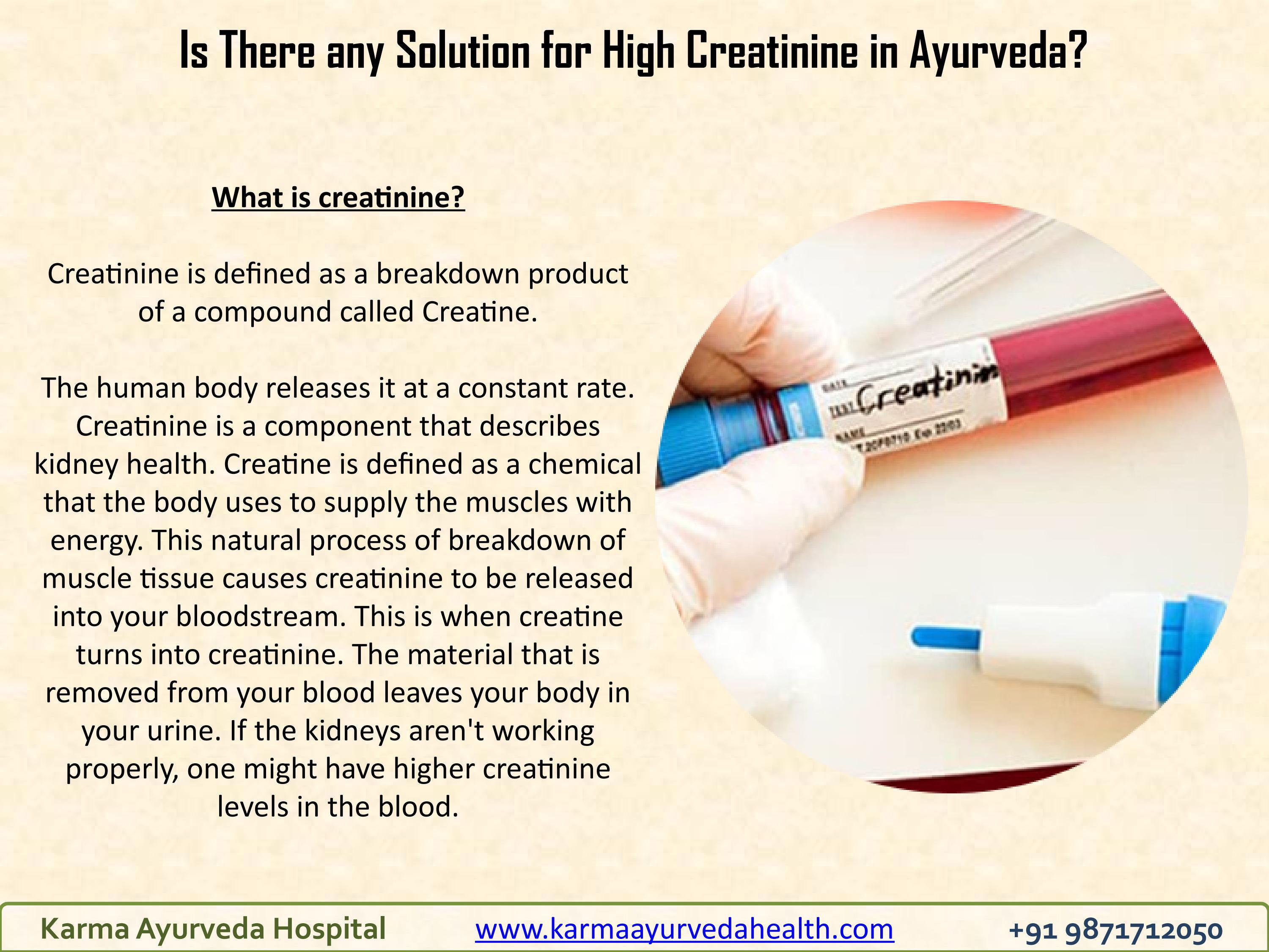 Is There any Solution for High Creatinine in Ayurveda?