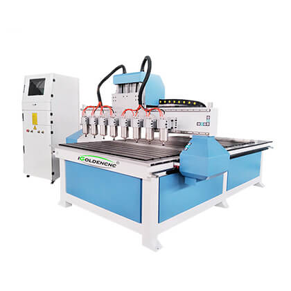 8 Spindles Wood CNC Router Machine for 3D Carving - iGOLDENCNC