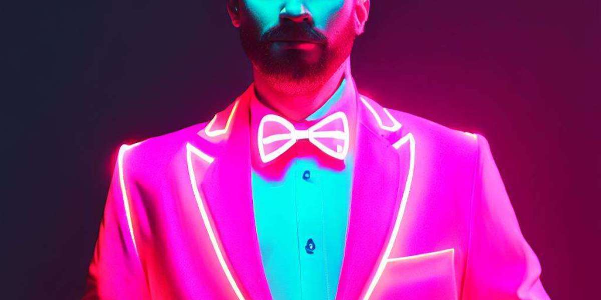 How to Wear a Neon Pink Tuxedo