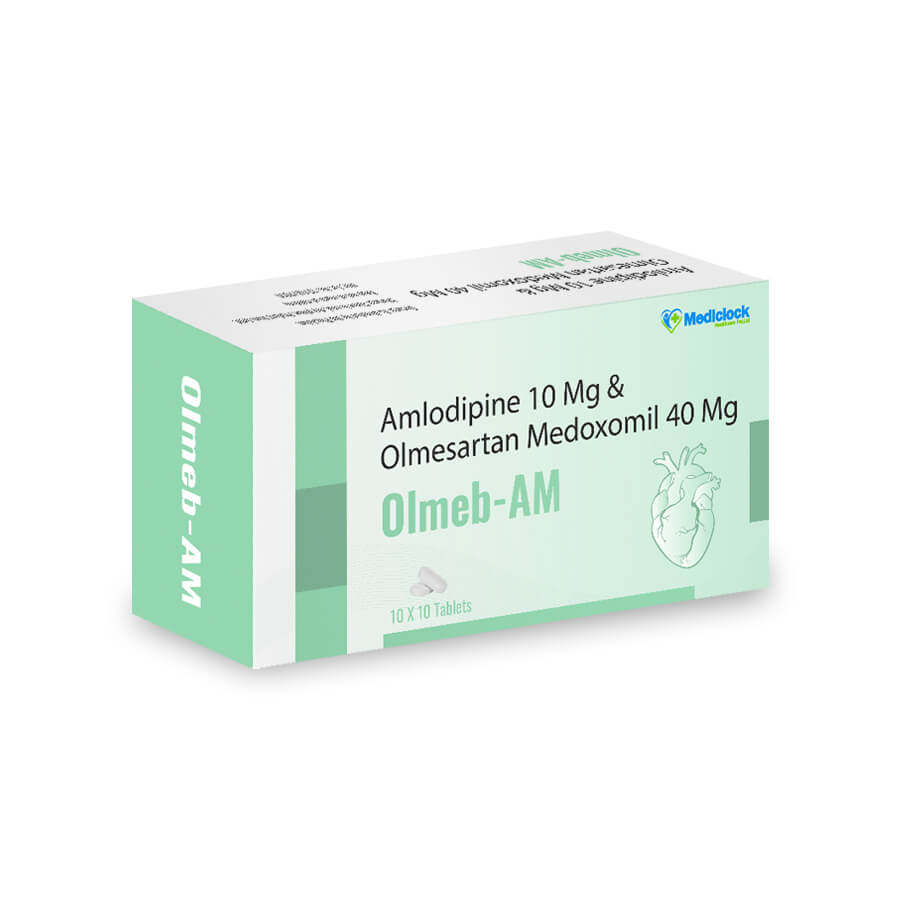 Amlodipine 10 Mg & Olmesartan Medoxomil 40 Mg Tablets - Mediclock Healthcare