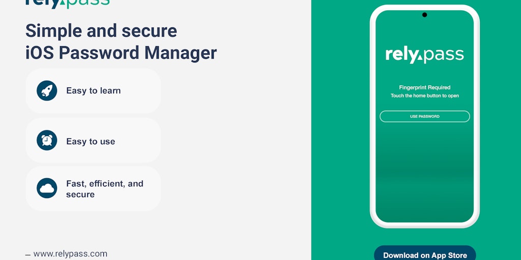 RelyPass - Secure iOS Password Manager | Product Hunt